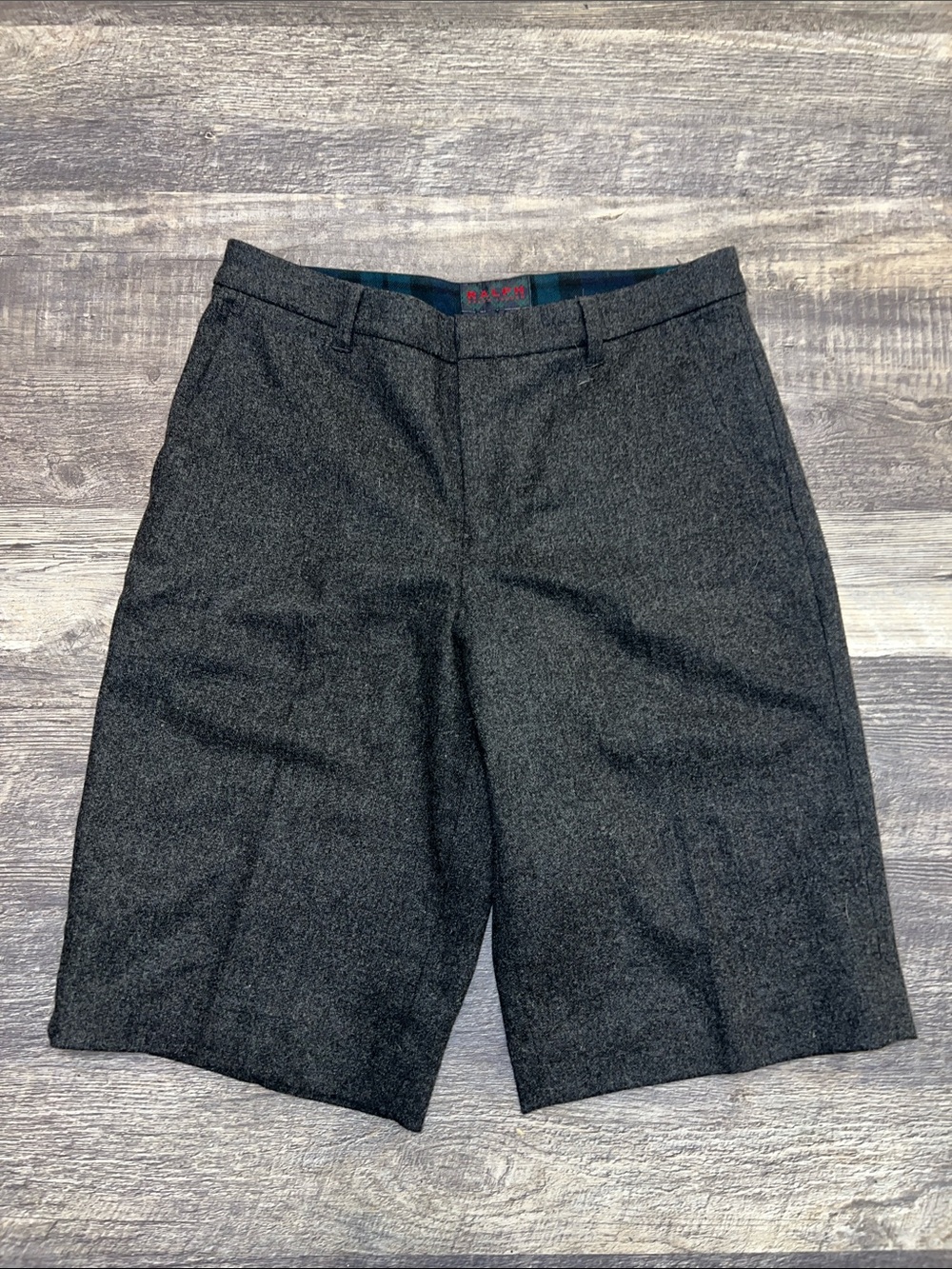 Vintage Ralph Lauren Wool Bermuda Shorts Gray Size 8